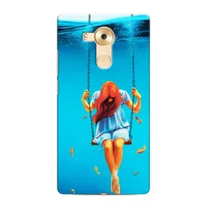 Чехол Стильные девушки на Huawei Mate 8, NXT (Девушка на качели)