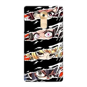 Силиконовые чехлы с глазами Anime для Хуавей Мейт 8 (Глаза на чорном)