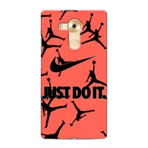 Силіконовый Чохол Nike Air Jordan на Хуавей Мейт 8 (Just Do It)