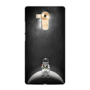 Силіконовый Чохол з принтом "Космонавти" на Huawei Mate 8, NXT (Космонавт романтик)
