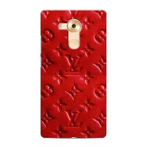Текстурный Чехол Louis Vuitton для Хуавей Мейт 8 (Красный ЛВ)