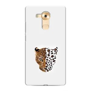 Чехол с леопардовым принтом на Huawei Mate 8, NXT (Леопард на белом)