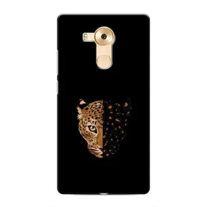 Чехол с леопардовым принтом на Huawei Mate 8, NXT (Леопард на черном)