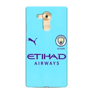 Силиконовые Чехлы принт Футбол на Huawei Mate 8, NXT (Man City)