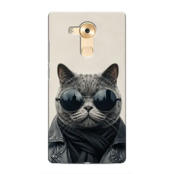 Чехол с рисунком «Модный кот» для Huawei Mate 8 (NXT) Чехол с рисунком «Модный кот» для Huawei Mate 8 (NXT)