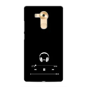 Чехол с картинками на черном фоне для Huawei Mate 8, NXT (Плеер)