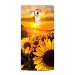 Чехол с Цветами для Huawei Mate 8, NXT (поле подсолнухов)