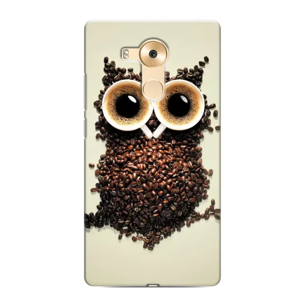 Чехол с рисунком «Сова с зерен кофе» для Huawei Mate 8 (NXT)