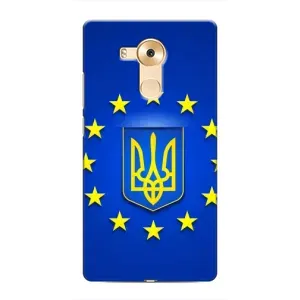Чехол с Украинской символикой на Хуавей Мейт 8 (Украина это Европа)
