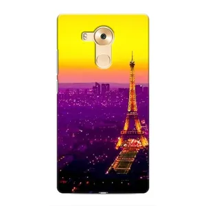 Чехол с Эйфелевой башней на Huawei Mate 8, NXT (Яркая башня)