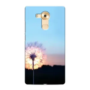 Силіконовий Чохол з кульбабками на Huawei Mate 8, NXT (Захід з кульбабкою)