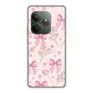 Чехол банты для Huawei nova 16z (Банты с цветами)