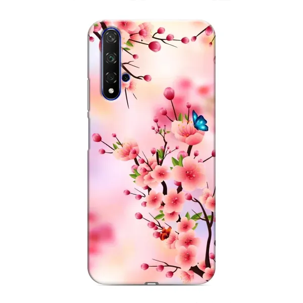 Чехол с рисунком «Бабочки на сакуре» для Huawei Nova 5T Чехол с рисунком «Бабочки на сакуре» для Huawei Nova 5T
