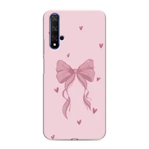 Чохол банти для Huawei Nova 5T (Бант на рожевому)