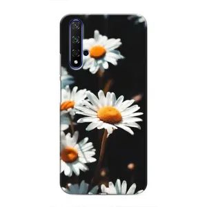 Чохол з ромашками на Huawei Nova 5T (Білі ромашки)