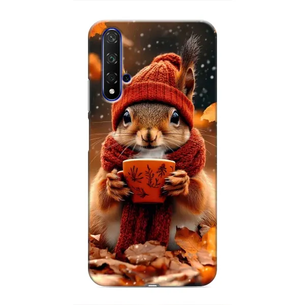 Чехол с рисунком «Белка с кофе» для Huawei Nova 5T Чехол с рисунком «Белка с кофе» для Huawei Nova 5T