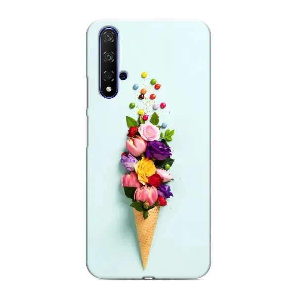 Чехол с рисунком «Цветок-мороженное» для Huawei Nova 5T Чехол с рисунком «Цветок-мороженное» для Huawei Nova 5T