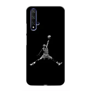 Силиконовый Чехол Nike Air Jordan на Хуавей Нова 5Т (Джордан)