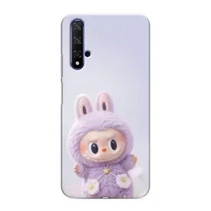 Чехол с принтом Лабубу для Huawei Nova 5T (Фиолетовый Лабубу)