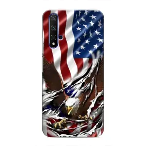Чехол Флаг USA для Huawei Nova 5T (Флаг USA)