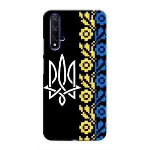 Силіконовый Чохол на Huawei Nova 5T (Герб и вишиванка)