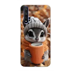 Друкований чохол 'Звірята з кавою' для Huawei Nova 5T