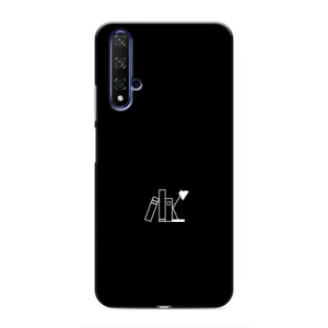 Чохол з картинками на чорному фоні для Huawei Nova 5T (Книжки)