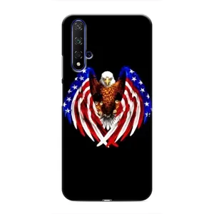 Чехол Флаг USA для Huawei Nova 5T (Крылья США)