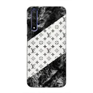Чехол Стиль Louis Vuitton на Huawei Nova 5T (LV на белом)