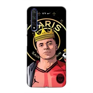 Чехол (TPU) с Футболистом на Huawei Nova 5T (Mbappe King)
