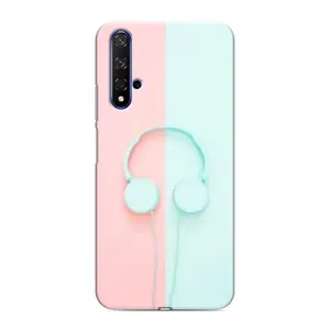 Девчачий Чехол для Huawei Nova 5T (Наушники)