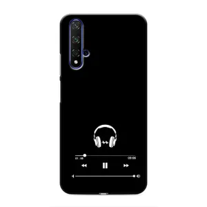 Чохол з картинками на чорному фоні для Huawei Nova 5T (Плеєр)