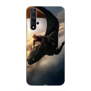 Чехол дракон Беззубик для Huawei Nova 5T (Полет Беззубика)