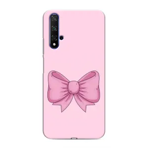 Чохол банти для Huawei Nova 5T (Рожевий бантик)