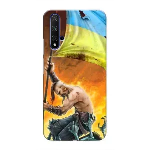 Чохол з картинкою (Патріотичний КОЗАК) на Huawei Nova 5T (Сильний КОЗАК)