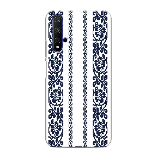 Чехол с рисунком «Синяя вышиванка» для Huawei Nova 5T