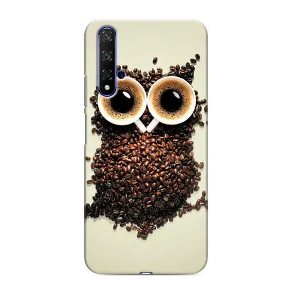 Чехол с рисунком «Сова с зерен кофе» для Huawei Nova 5T Чехол с рисунком «Сова с зерен кофе» для Huawei Nova 5T