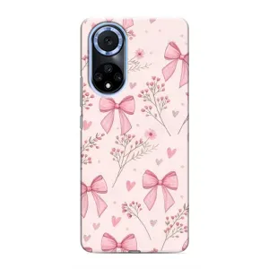 Чехол банты для Huawei Nova 9 SE (Банты с цветами)