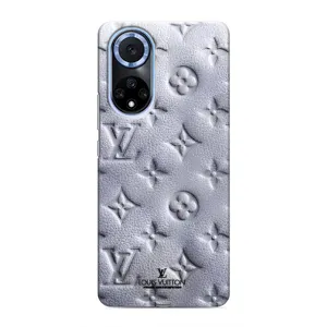 Текстурный Чехол Louis Vuitton для Хуавей Нова 9 СЕ (Белый ЛВ)