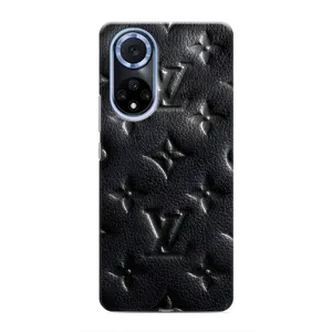 Текстурный Чехол Louis Vuitton для Хуавей Нова 9 СЕ (Черный ЛВ)