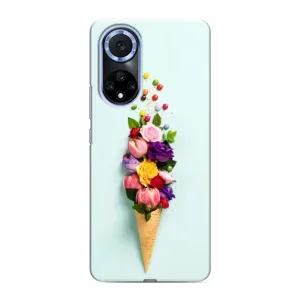 Чехлы с тематикой "ЦВЕТЫ" на Huawei Nova 9 SE (Цветок-мороженное)