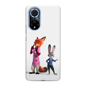 Силиконовый чехол с принтом Зоотрополіс для Huawei Nova 9 SE (Джуди и Ник)