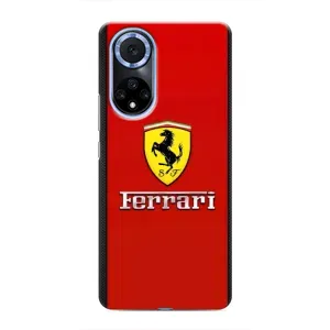 Силіконовий бампер з картинкою машини на Huawei Nova 9 SE (Ferrari Logo)