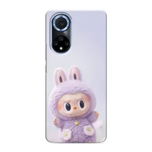 Чохол з принтом Лабубу для Huawei Nova 9 SE (Фіолетовий Лабубу)
