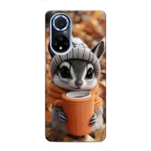 Друкований чохол 'Звірята з кавою' для Huawei Nova 9 SE (Гризунчик з кавою)