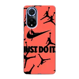 Силиконовый Чехол Nike Air Jordan на Хуавей Нова 9 СЕ (Just Do It)