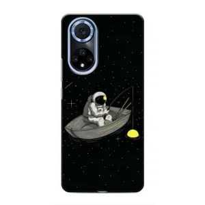 Силиконовый Чехол с принтом "Космонавты" на Huawei Nova 9 SE (Космонавт на рыбалке)