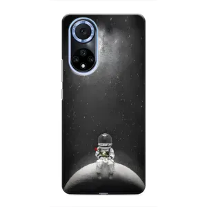 Силиконовый Чехол с принтом "Космонавты" на Huawei Nova 9 SE (Космонавт романтик)