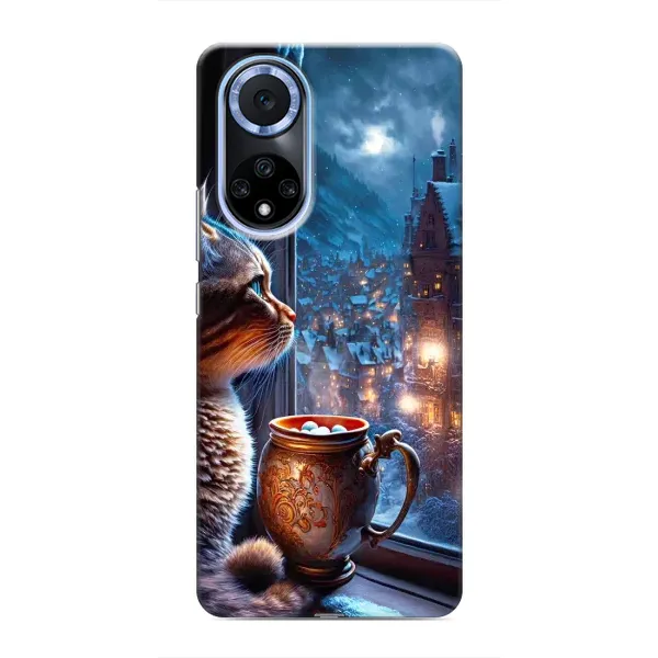 Чехол с рисунком «Кот новогодний» для Huawei Nova 9 SE Чехол с рисунком «Кот новогодний» для Huawei Nova 9 SE