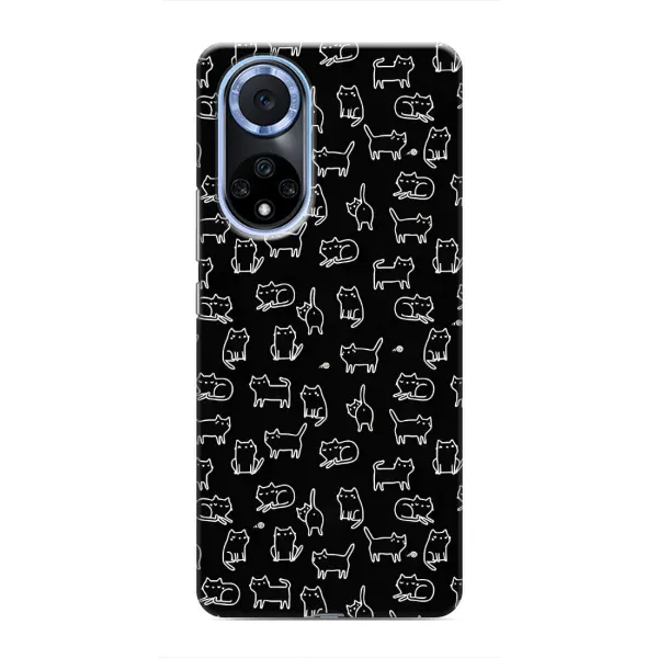 Чехол с рисунком «Котики на черном» для Huawei Nova 9 SE Чехол с рисунком «Котики на черном» для Huawei Nova 9 SE